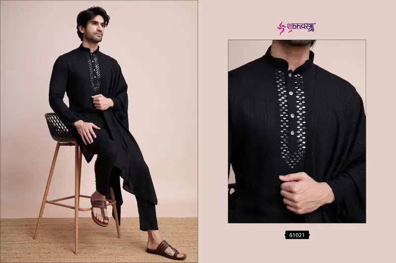 Modern Ethnics By Shubhvastra Mens Kurta Pajama With Dupatta Wholesale Online